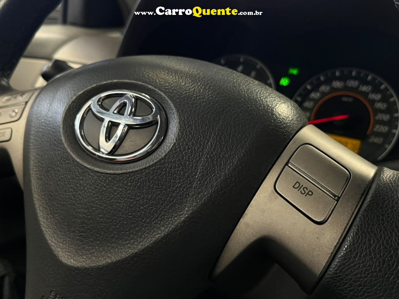 TOYOTA   COROLLA XLI 1.81.8 FLEX 16V MEC.   PRETO 2009 1.8 FLEX - Loja