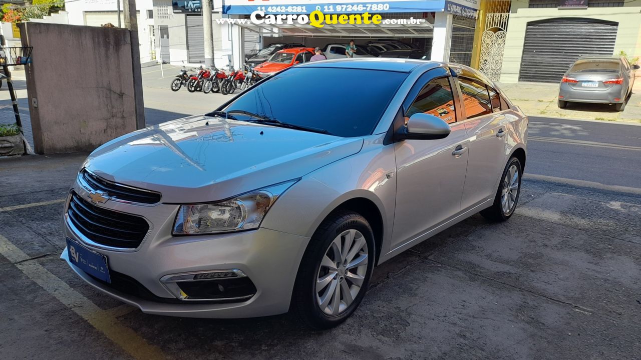 CHEVROLET   CRUZE LT   PRATA 2015 1.4 FLEX - Loja