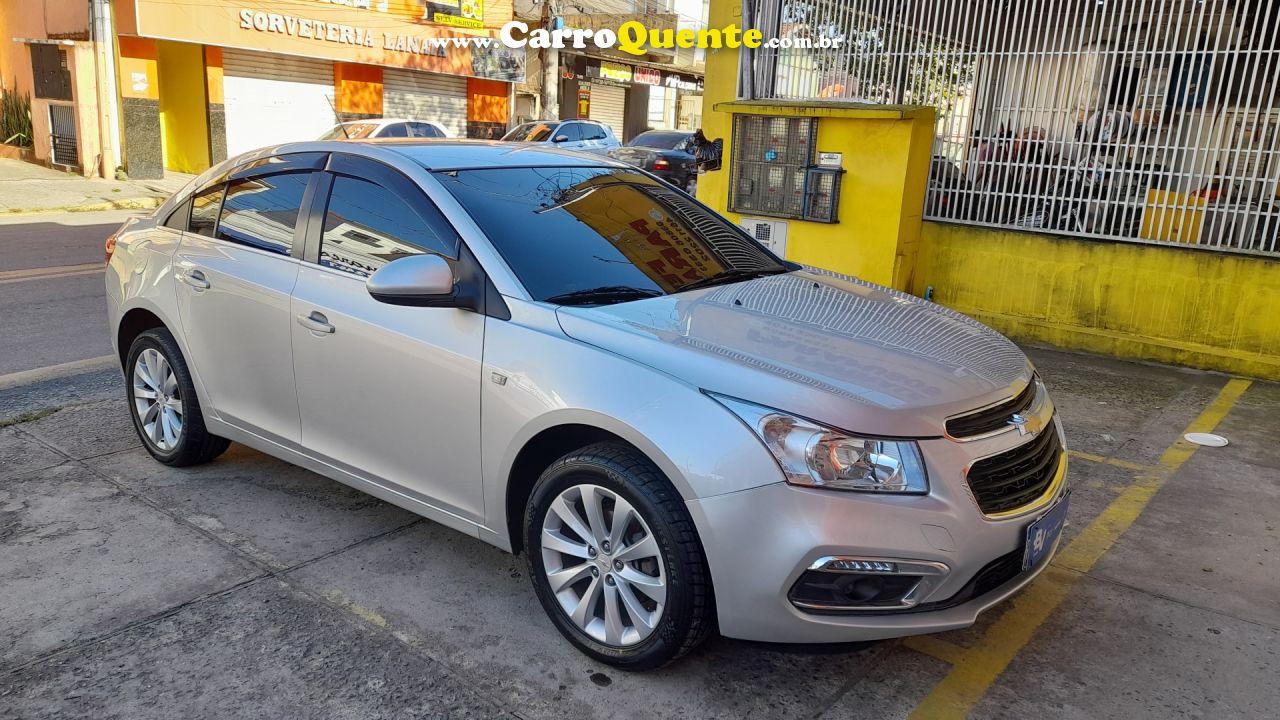 CHEVROLET   CRUZE LT   PRATA 2015 1.4 FLEX - Loja