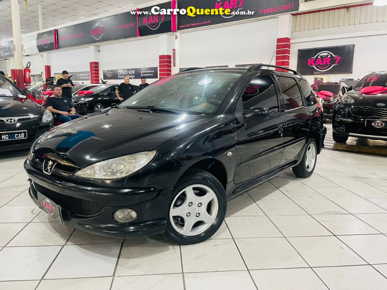 PEUGEOT   206 AUTOMATIC (FELINE)1.6 FLEX 16V 5P   PRETO 2008 1.6 FLEX - Loja