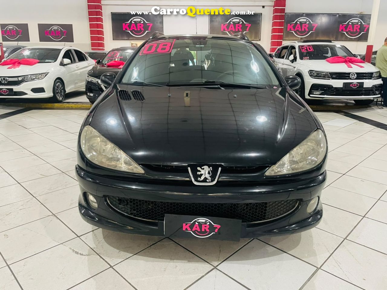 PEUGEOT   206 AUTOMATIC (FELINE)1.6 FLEX 16V 5P   PRETO 2008 1.6 FLEX - Loja