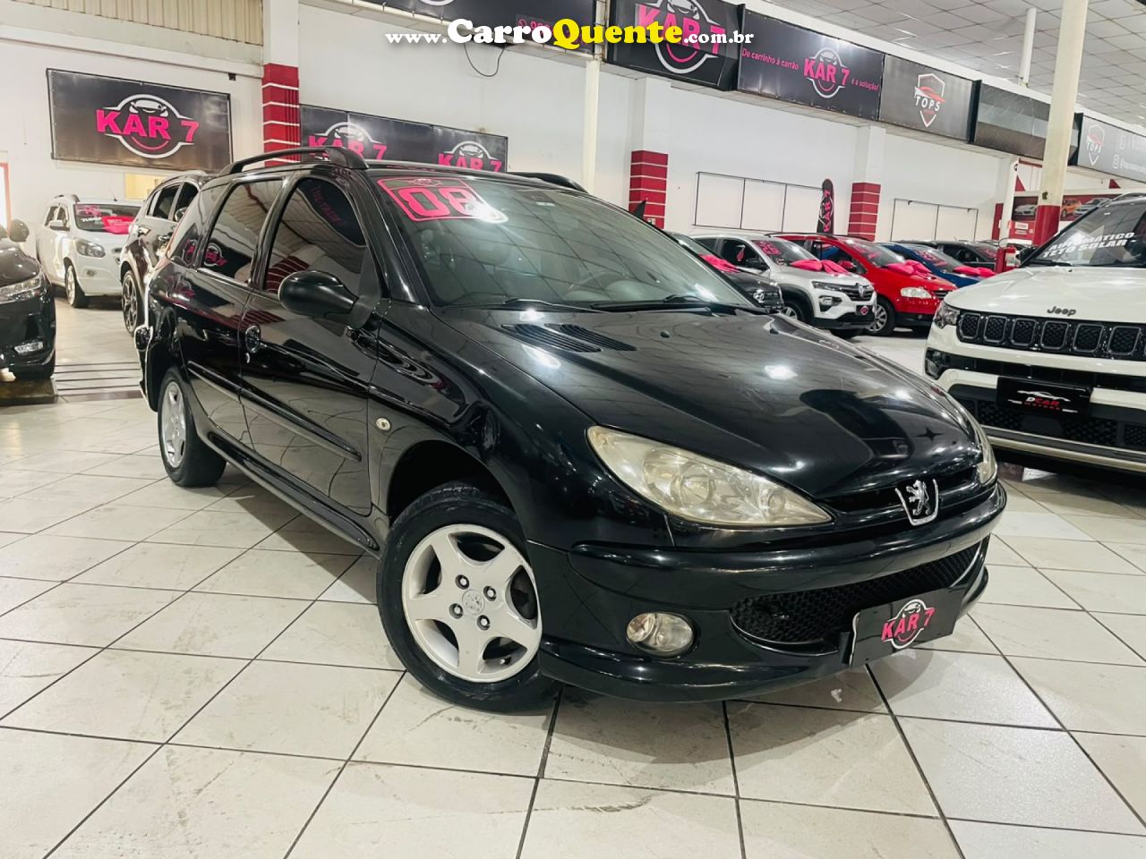 PEUGEOT   206 AUTOMATIC (FELINE)1.6 FLEX 16V 5P   PRETO 2008 1.6 FLEX - Loja