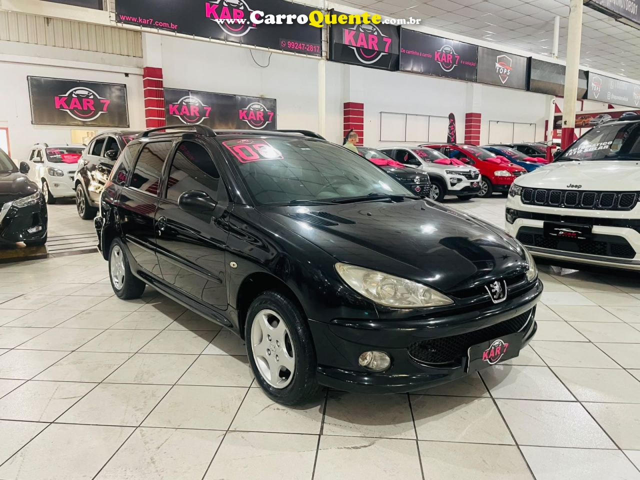 PEUGEOT   206 AUTOMATIC (FELINE)1.6 FLEX 16V 5P   PRETO 2008 1.6 FLEX - Loja