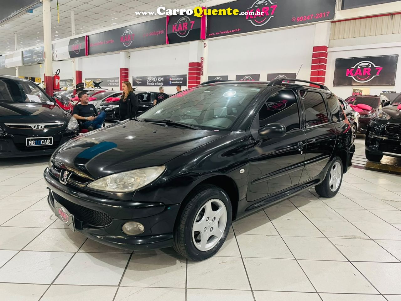 PEUGEOT   206 AUTOMATIC (FELINE)1.6 FLEX 16V 5P   PRETO 2008 1.6 FLEX - Loja