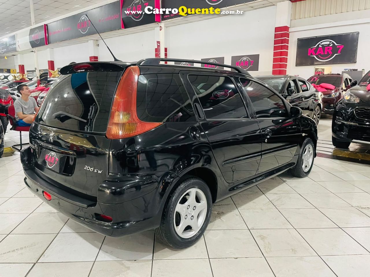 PEUGEOT   206 AUTOMATIC (FELINE)1.6 FLEX 16V 5P   PRETO 2008 1.6 FLEX - Loja