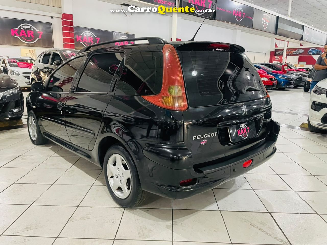 PEUGEOT   206 AUTOMATIC (FELINE)1.6 FLEX 16V 5P   PRETO 2008 1.6 FLEX - Loja