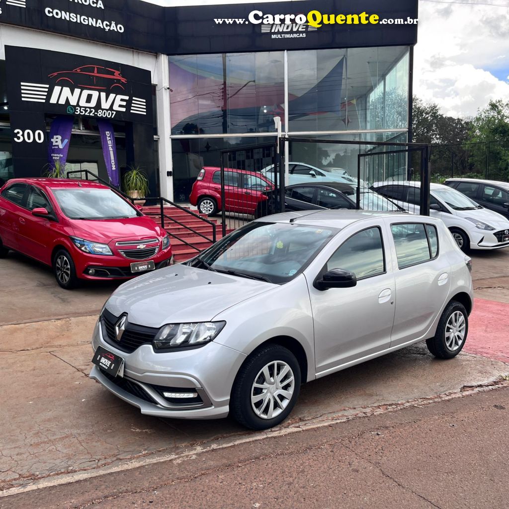 RENAULT   SANDERO S EDITION FLEX 1.0 12V 5P MEC.   PRATA 2023 1.0 FLEX - Loja