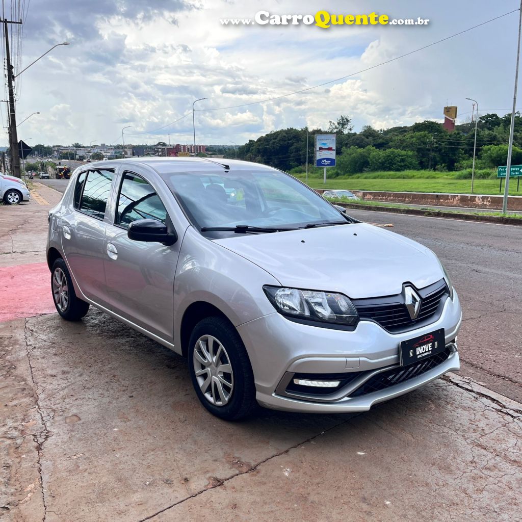 RENAULT   SANDERO S EDITION FLEX 1.0 12V 5P MEC.   PRATA 2023 1.0 FLEX - Loja