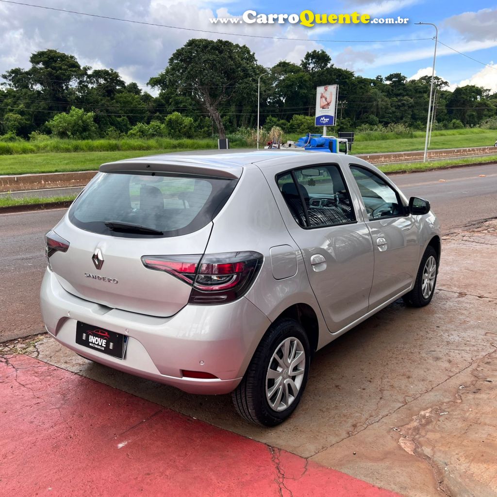 RENAULT   SANDERO S EDITION FLEX 1.0 12V 5P MEC.   PRATA 2023 1.0 FLEX - Loja
