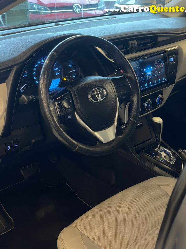 TOYOTA   COROLLA GLI UPPER 1.8 FLEX 16V AUT.   CINZA 2018 1.8 FLEX - Loja