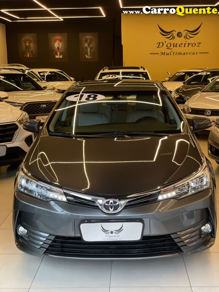 TOYOTA   COROLLA GLI UPPER 1.8 FLEX 16V AUT.   CINZA 2018 1.8 FLEX - Loja