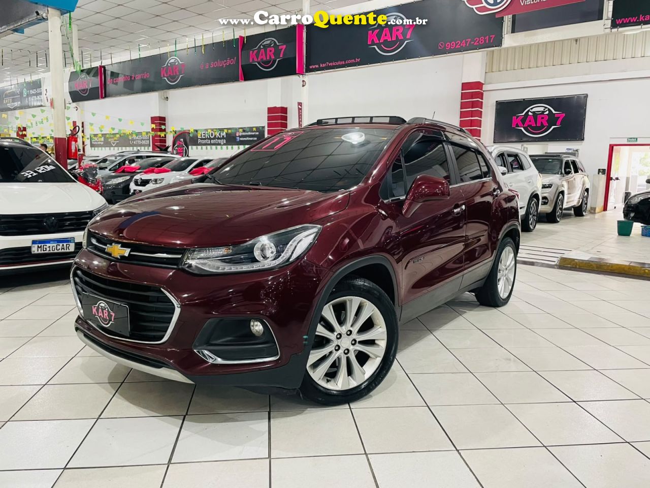 CHEVROLET   TRACKER LTZ 1.4 TURBO 16V FLEX 4X2 AUT.   VERMELHO 2017 1.4 FLEX - Loja