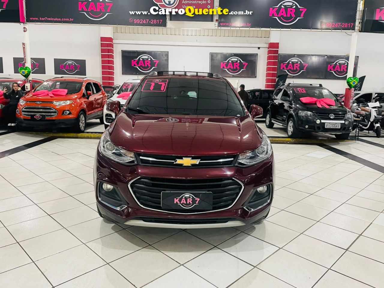 CHEVROLET   TRACKER LTZ 1.4 TURBO 16V FLEX 4X2 AUT.   VERMELHO 2017 1.4 FLEX - Loja
