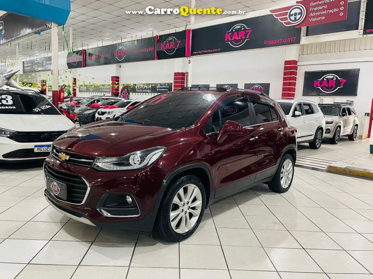 CHEVROLET   TRACKER LTZ 1.4 TURBO 16V FLEX 4X2 AUT.   VERMELHO 2017 1.4 FLEX - Loja