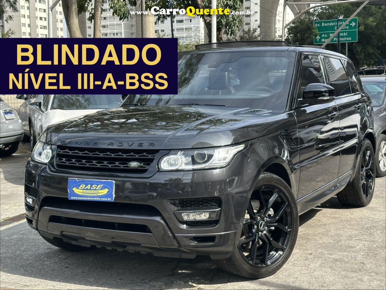 LAND ROVER   RANGE R. SPORT HSE SUPERCHARGED 3.0 V6   CINZA 2014 3.0 V6 GASOLINA - Loja