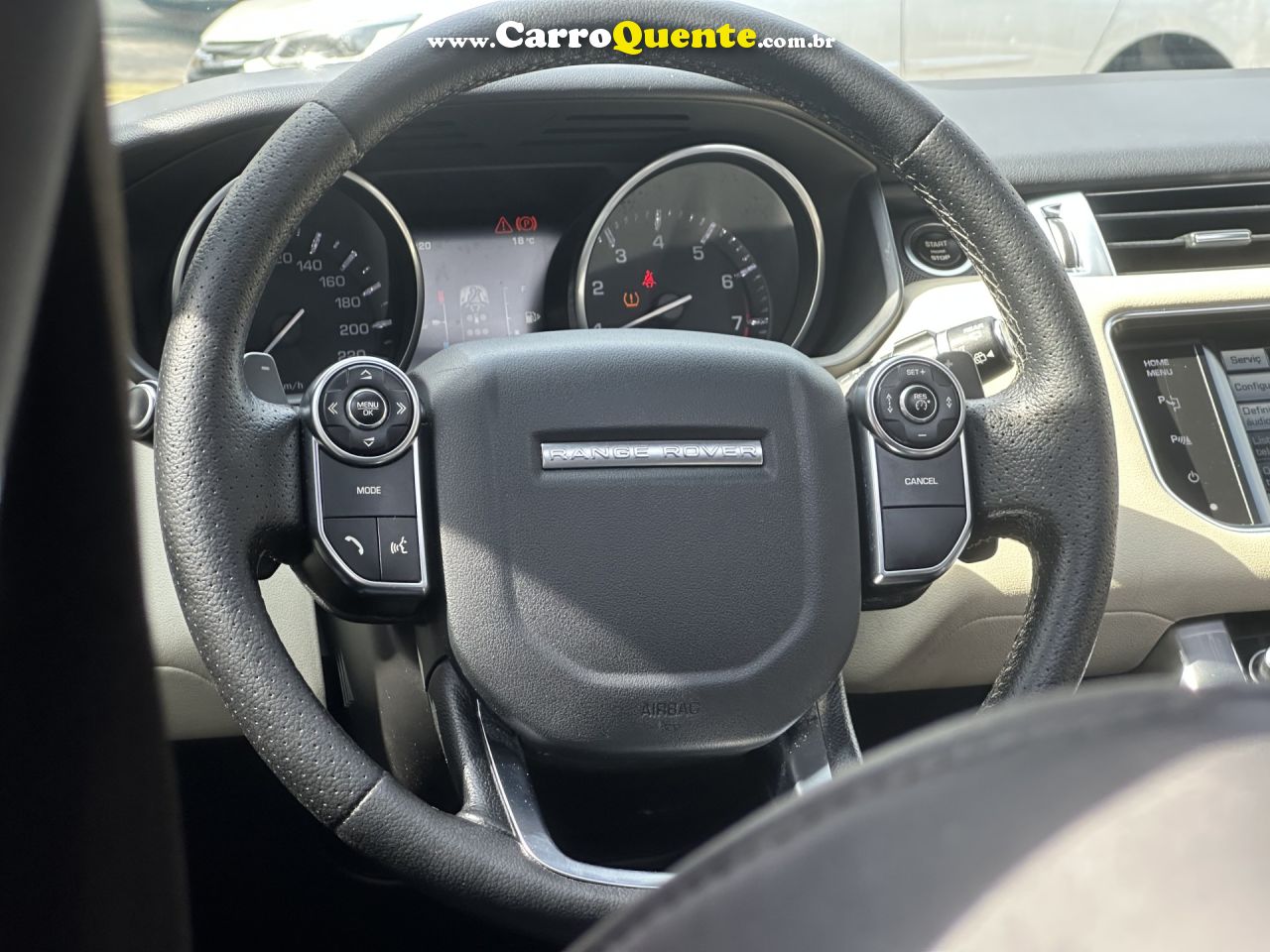 LAND ROVER   RANGE R. SPORT HSE SUPERCHARGED 3.0 V6   CINZA 2014 3.0 V6 GASOLINA - Loja