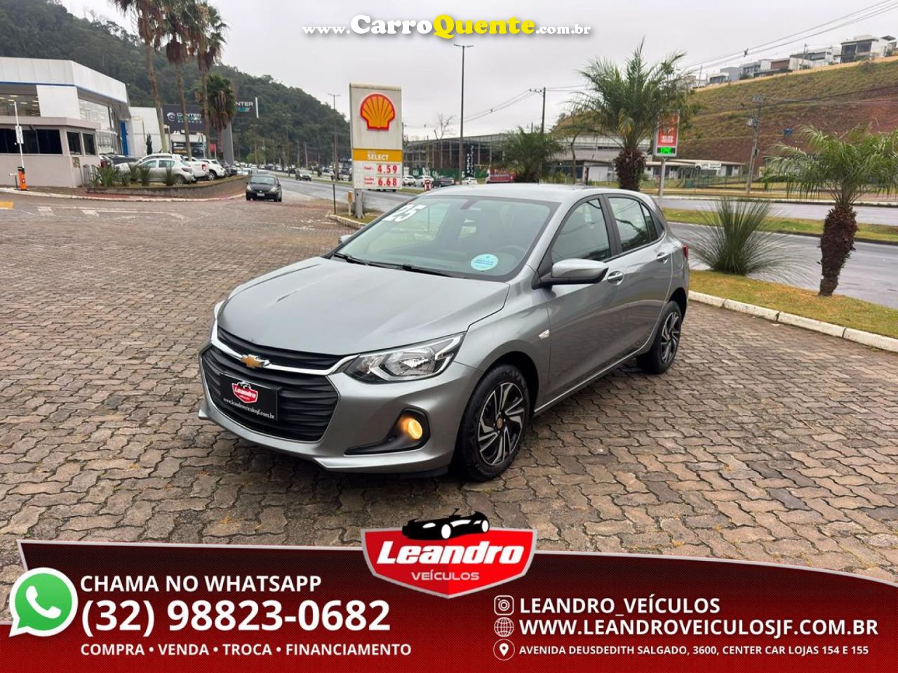 CHEVROLET   ONIX HATCH LT 1.0 8V FLEXPOWER 5P MEC.   PRATA 2025 1.0 FLEX - Loja