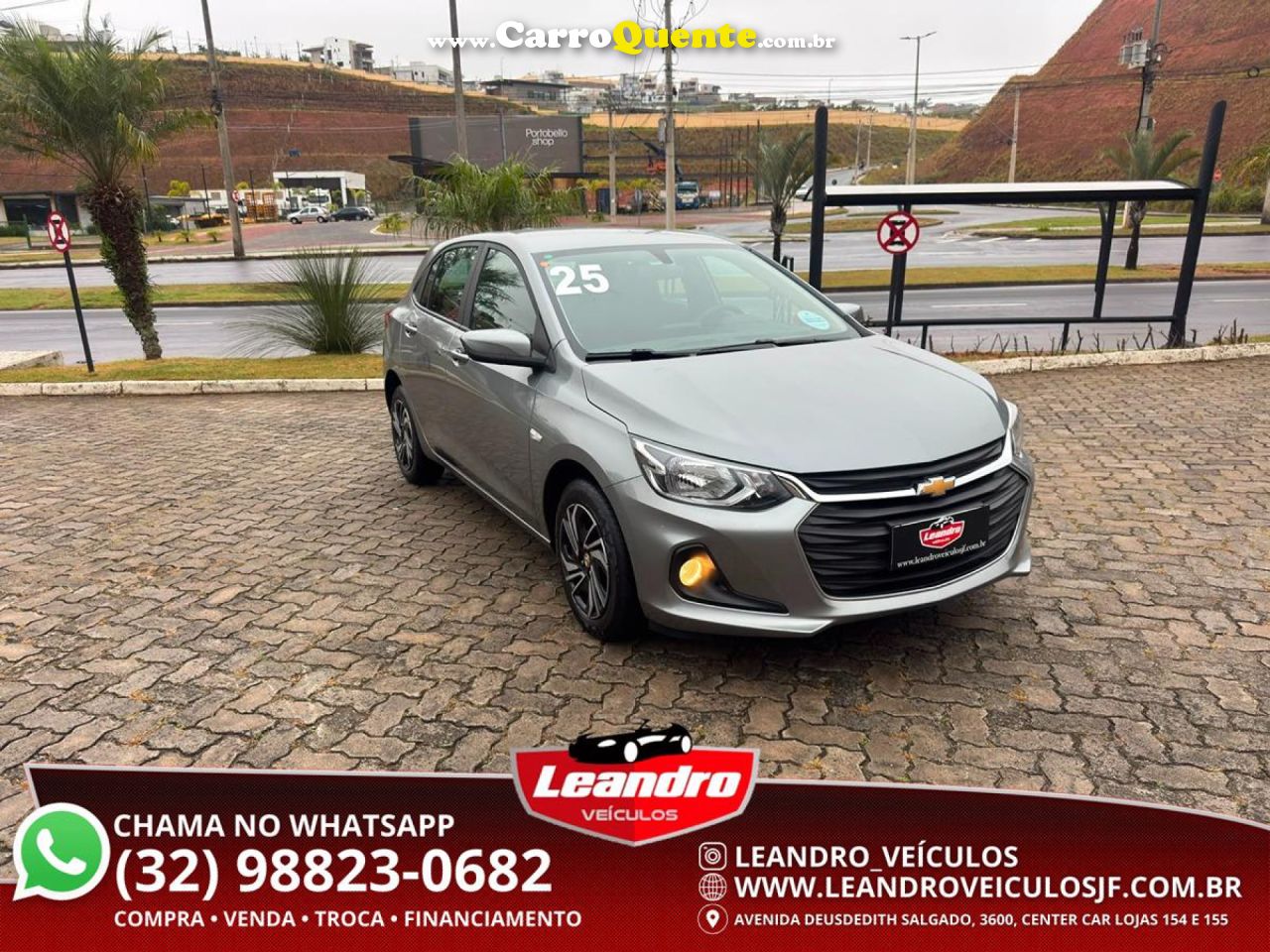 CHEVROLET   ONIX HATCH LT 1.0 8V FLEXPOWER 5P MEC.   PRATA 2025 1.0 FLEX - Loja