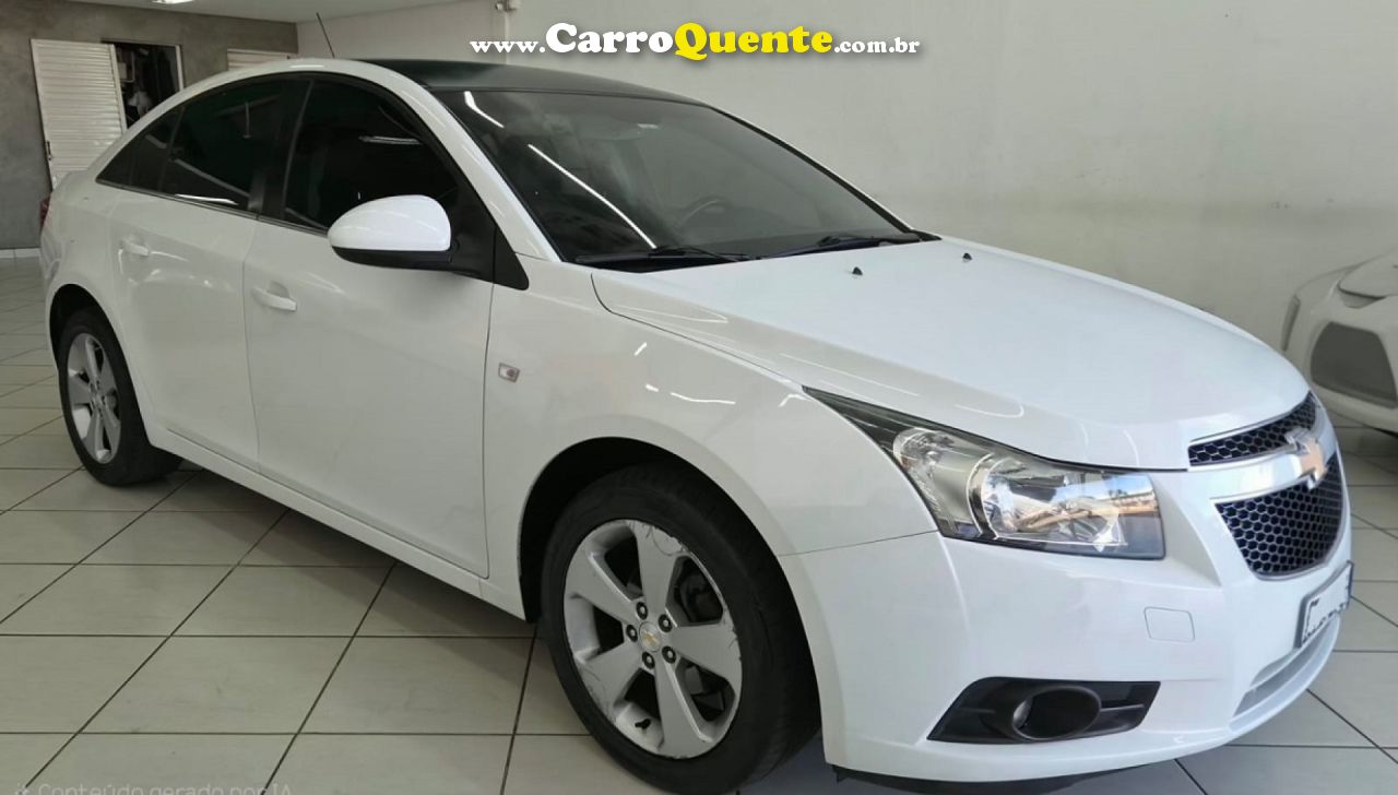 CHEVROLET   CRUZE LT 1.8 16V FLEXPOWER 4P AUT.   BRANCO 2013 1.8 FLEX - Loja