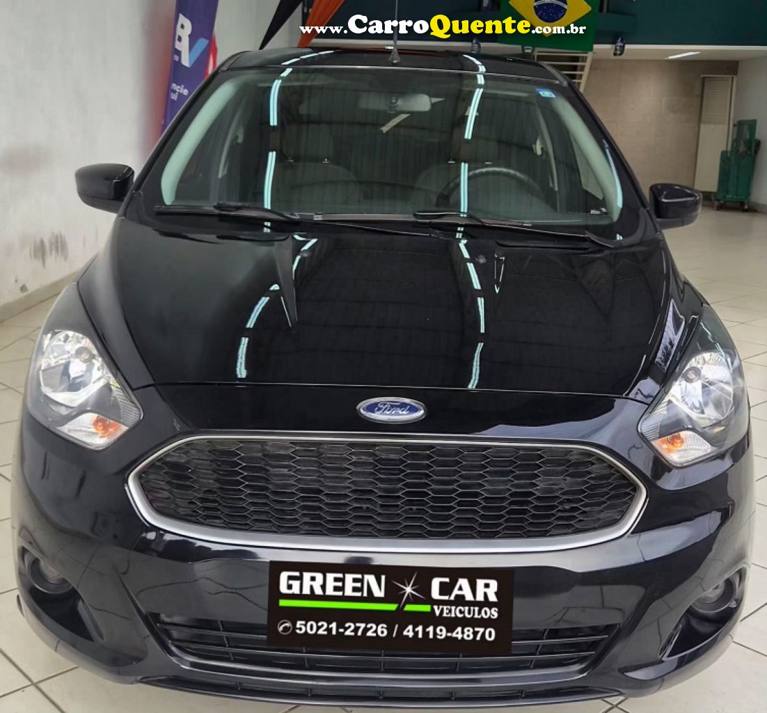 FORD   KA 1.0 SESE PLUS TIVCT FLEX 5P   PRETO 2018 1.0 FLEX - Loja