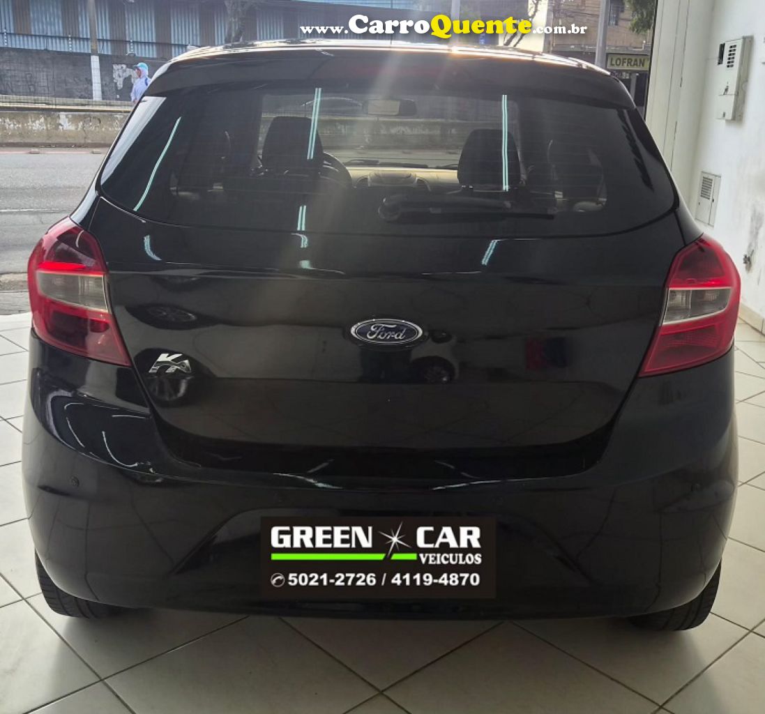 FORD   KA 1.0 SESE PLUS TIVCT FLEX 5P   PRETO 2018 1.0 FLEX - Loja