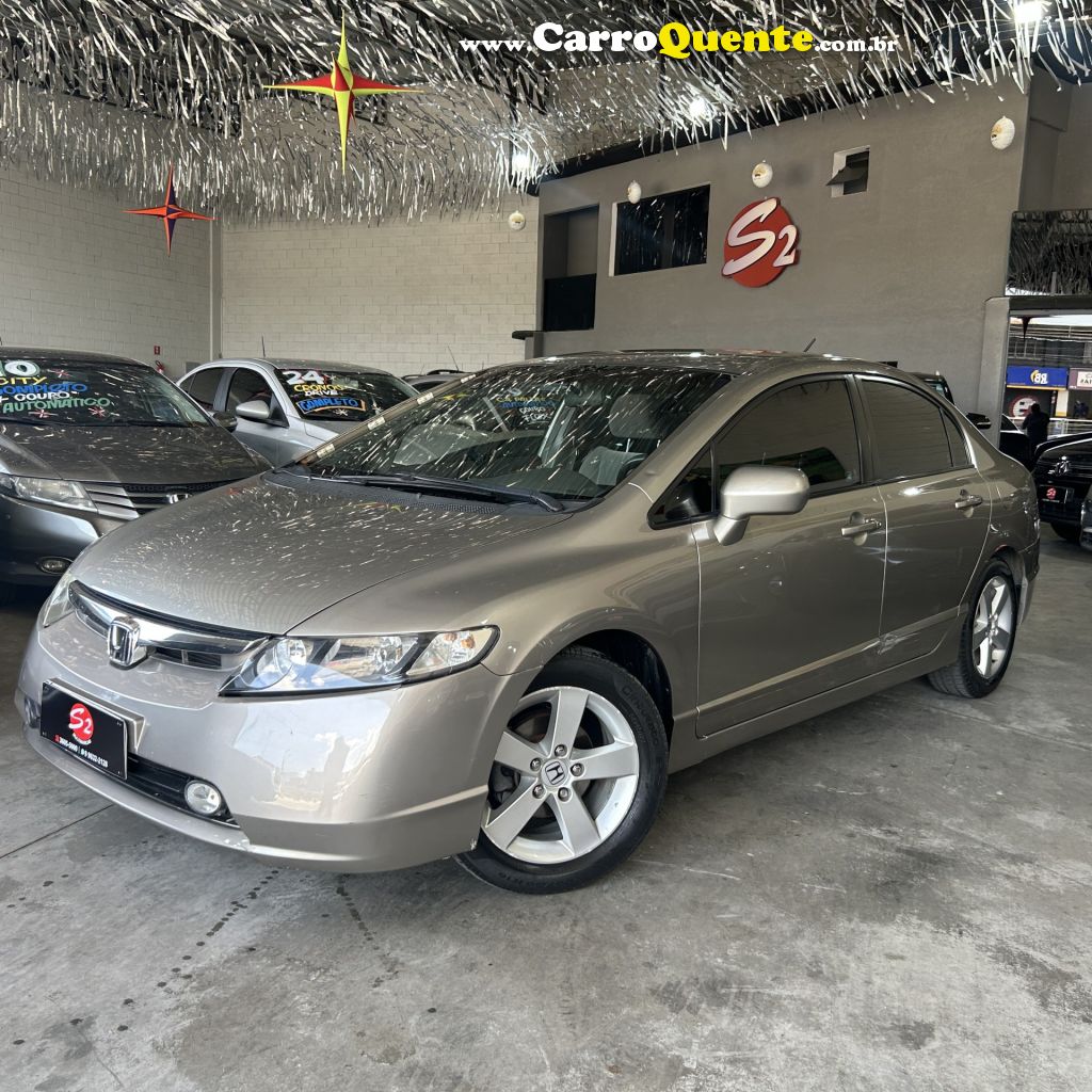 HONDA   CIVIC SED LX 1.8 AUT 4P   PRATA 2007 1.8 GASOLINA - Loja