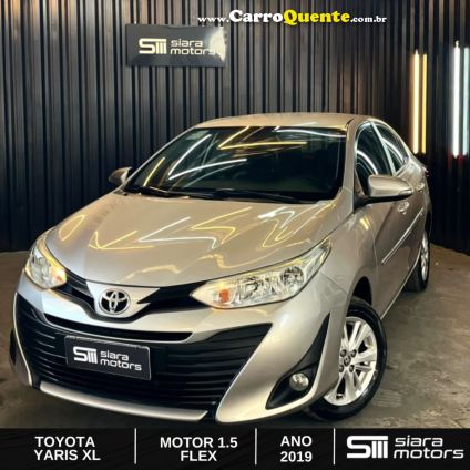 TOYOTA   YARIS XL PLUS T. SED. 1.5 FLEX 16V AUT.   PRATA 2019 1.5 FLEX