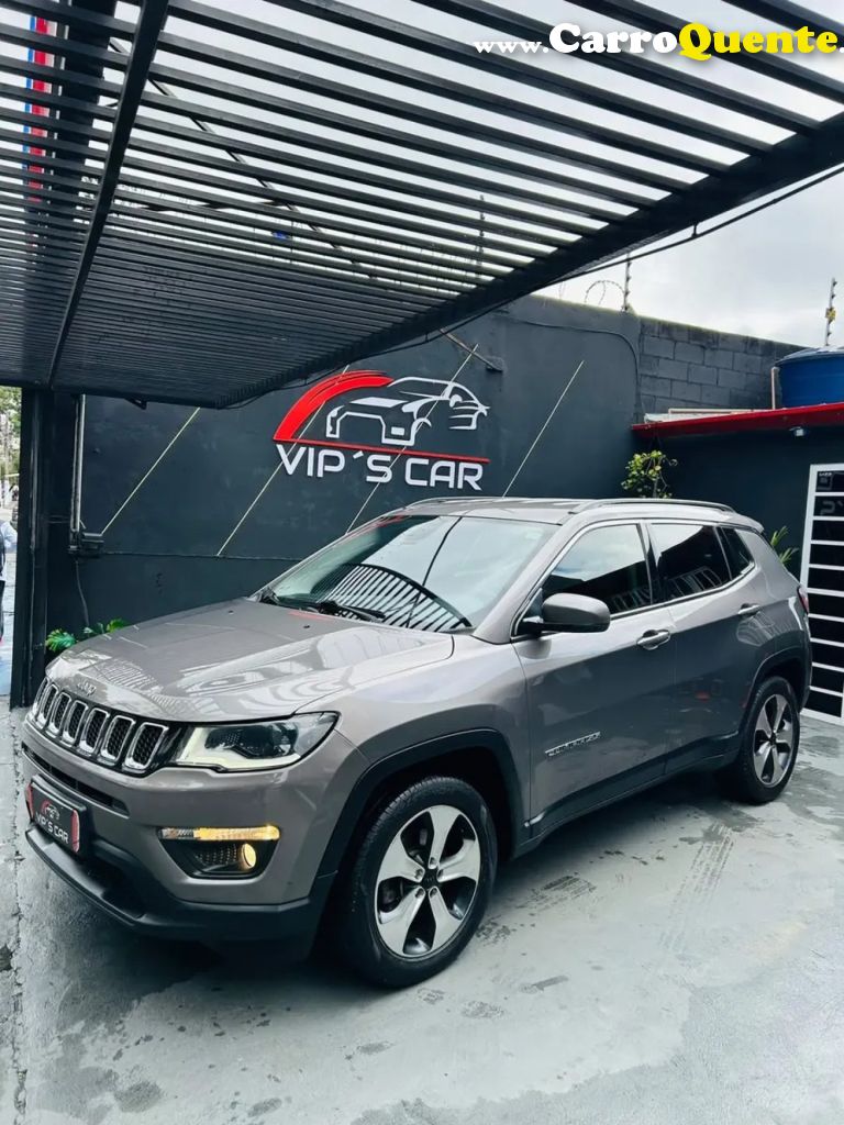 JEEP   COMPASS LONGITUDE 2.0 4X2 FLEX 16V AUT.   PRATA 2017 2.0 FLEX - Loja