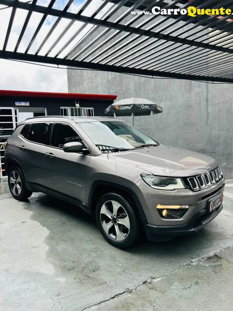 JEEP   COMPASS LONGITUDE 2.0 4X2 FLEX 16V AUT.   PRATA 2017 2.0 FLEX - Loja