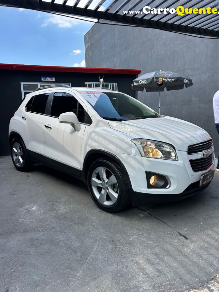 CHEVROLET   TRACKER LTZ 1.8 16V FLEX 4X2 AUT.   BRANCO 2014 1.8 FLEX - Loja
