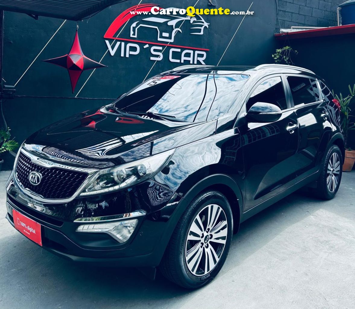 KIA   SPORTAGE EX 2.0 16V 2.0 16V FLEX AUT.   PRETO 2015 2.0 FLEX - Loja
