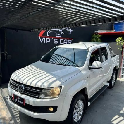 VOLKSWAGEN   AMAROK TRENDLINE CD 2.0 TDI 4X4 DIES AUT   BRANCO 2014 2.0 DIESEL