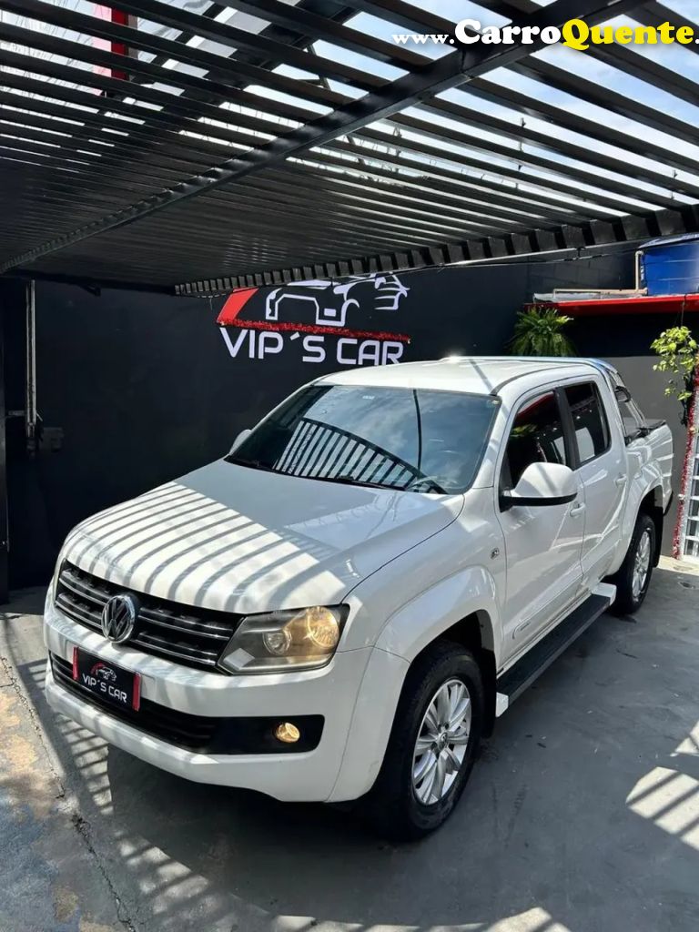 VOLKSWAGEN   AMAROK TRENDLINE CD 2.0 TDI 4X4 DIES AUT   BRANCO 2014 2.0 DIESEL - Loja