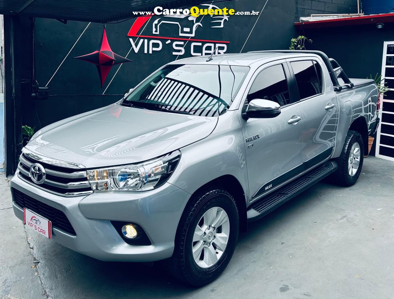 TOYOTA   HILUX SW4 SRV 4X2 2.7 FLEX 16V AUT.   PRATA 2018 2.7 FLEX - Loja
