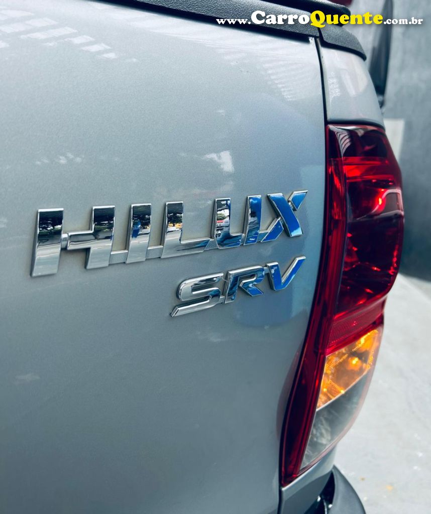 TOYOTA   HILUX SW4 SRV 4X2 2.7 FLEX 16V AUT.   PRATA 2018 2.7 FLEX - Loja