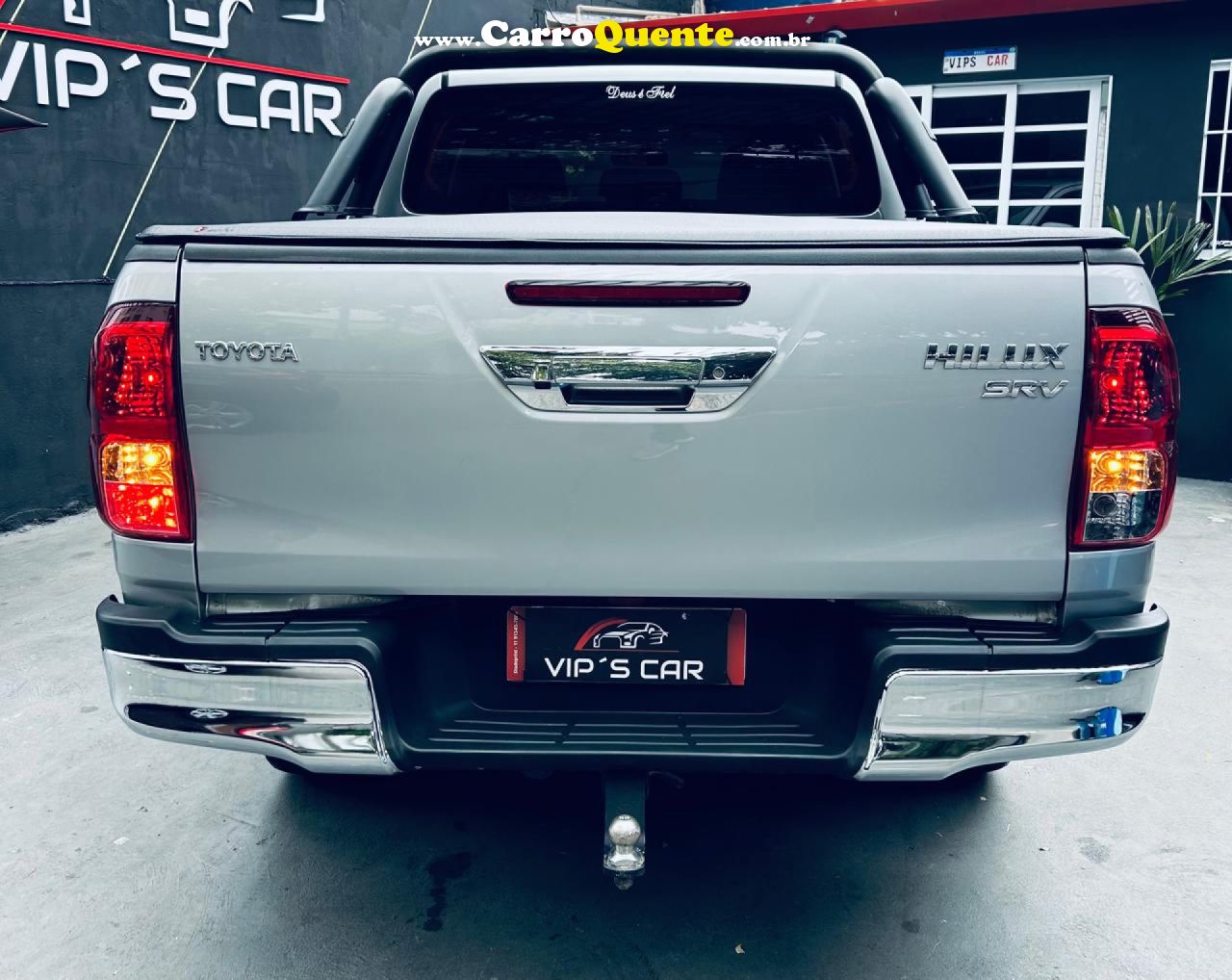 TOYOTA   HILUX SW4 SRV 4X2 2.7 FLEX 16V AUT.   PRATA 2018 2.7 FLEX - Loja