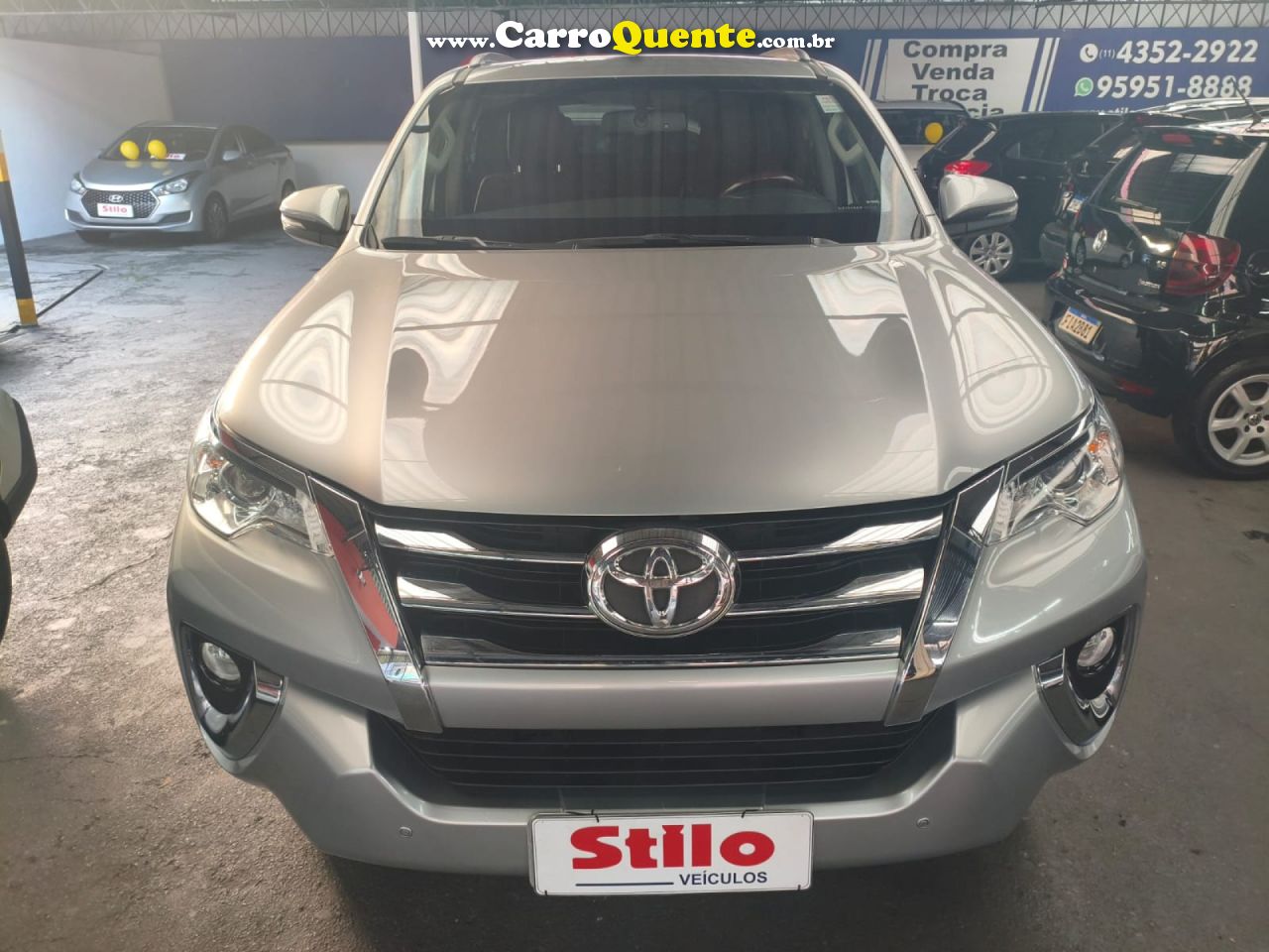 TOYOTA   HILUX SW4 SRV 4X2 2.7 FLEX 16V AUT.   PRATA 2020 2.7 FLEX - Loja