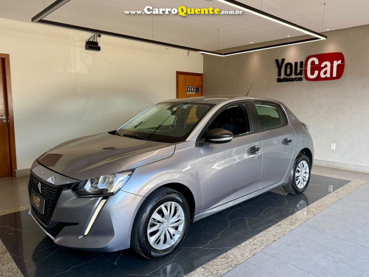 PEUGEOT   208 LIKE 1.0 FLEX 6V 5P MEC.   CINZA 2024 1.0 FLEX - Loja