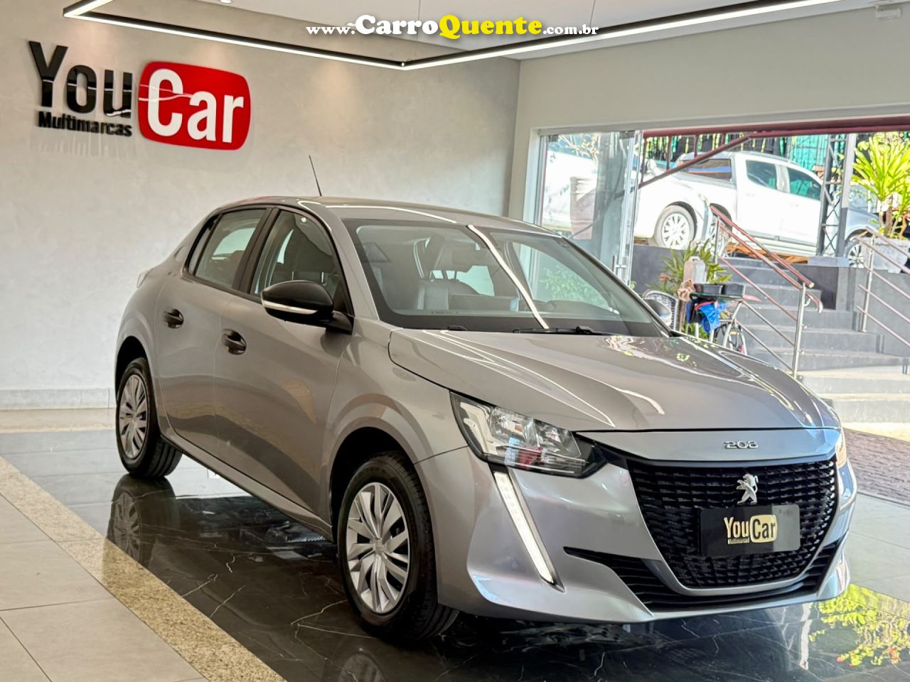 PEUGEOT   208 LIKE 1.0 FLEX 6V 5P MEC.   CINZA 2024 1.0 FLEX - Loja