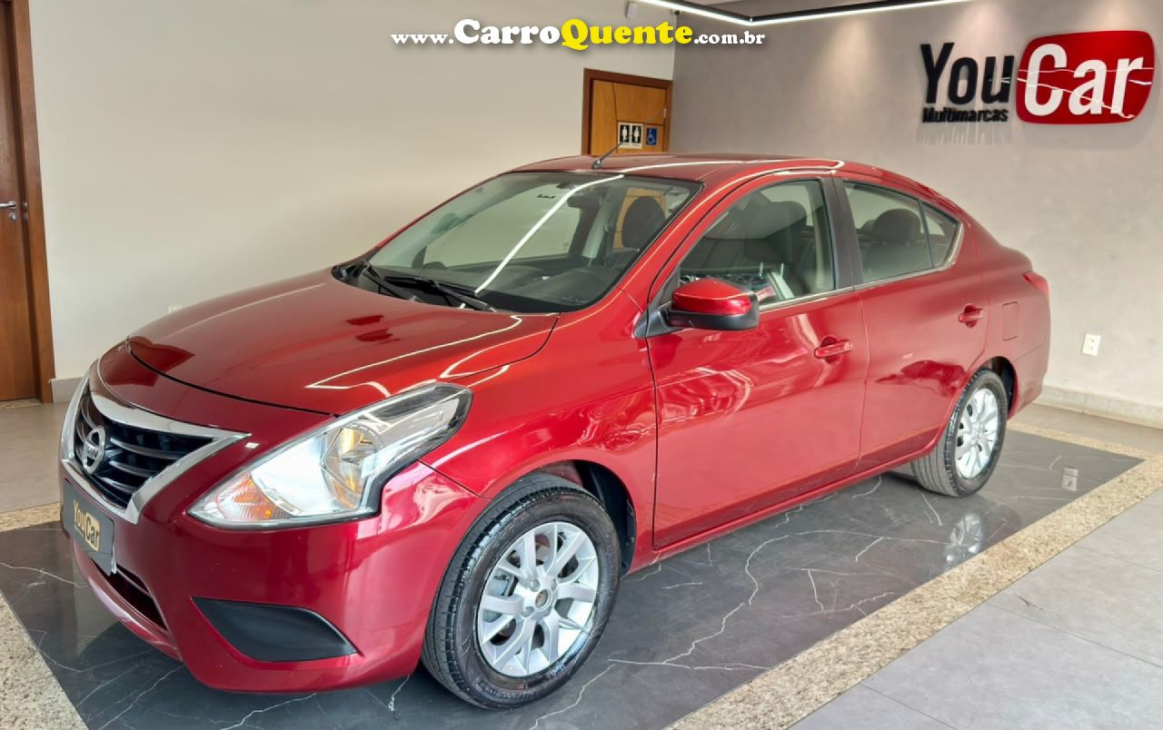 NISSAN   VERSA SV 1.6 16V FLEXSTART 4P AUT.   VERMELHO 2018 1.6 FLEX - Loja
