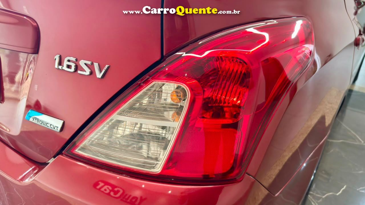 NISSAN   VERSA SV 1.6 16V FLEXSTART 4P AUT.   VERMELHO 2018 1.6 FLEX - Loja