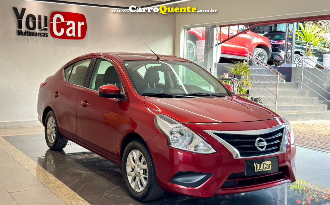 NISSAN   VERSA SV 1.6 16V FLEXSTART 4P AUT.   VERMELHO 2018 1.6 FLEX - Loja