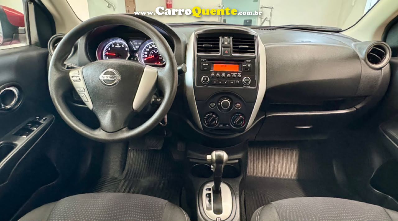 NISSAN   VERSA SV 1.6 16V FLEXSTART 4P AUT.   VERMELHO 2018 1.6 FLEX - Loja