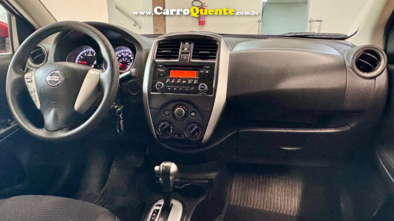NISSAN   VERSA SV 1.6 16V FLEXSTART 4P AUT.   VERMELHO 2018 1.6 FLEX - Loja