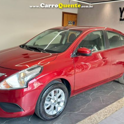 NISSAN   VERSA SV 1.6 16V FLEXSTART 4P AUT.   VERMELHO 2018 1.6 FLEX