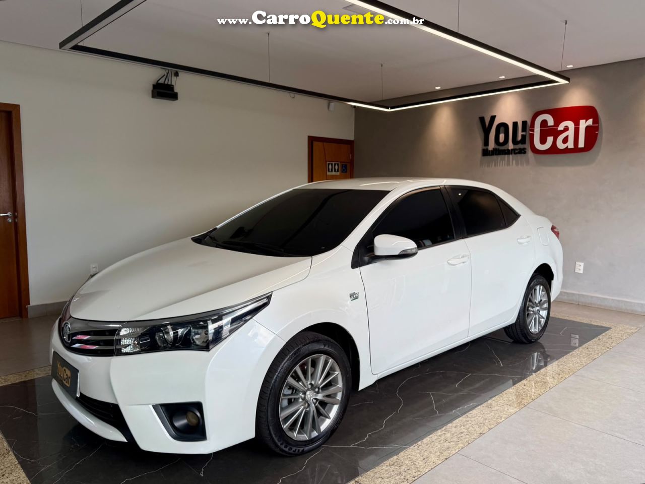 TOYOTA   COROLLA XEI 2.0 FLEX 16V AUT.   BRANCO 2016 2.0 FLEX - Loja