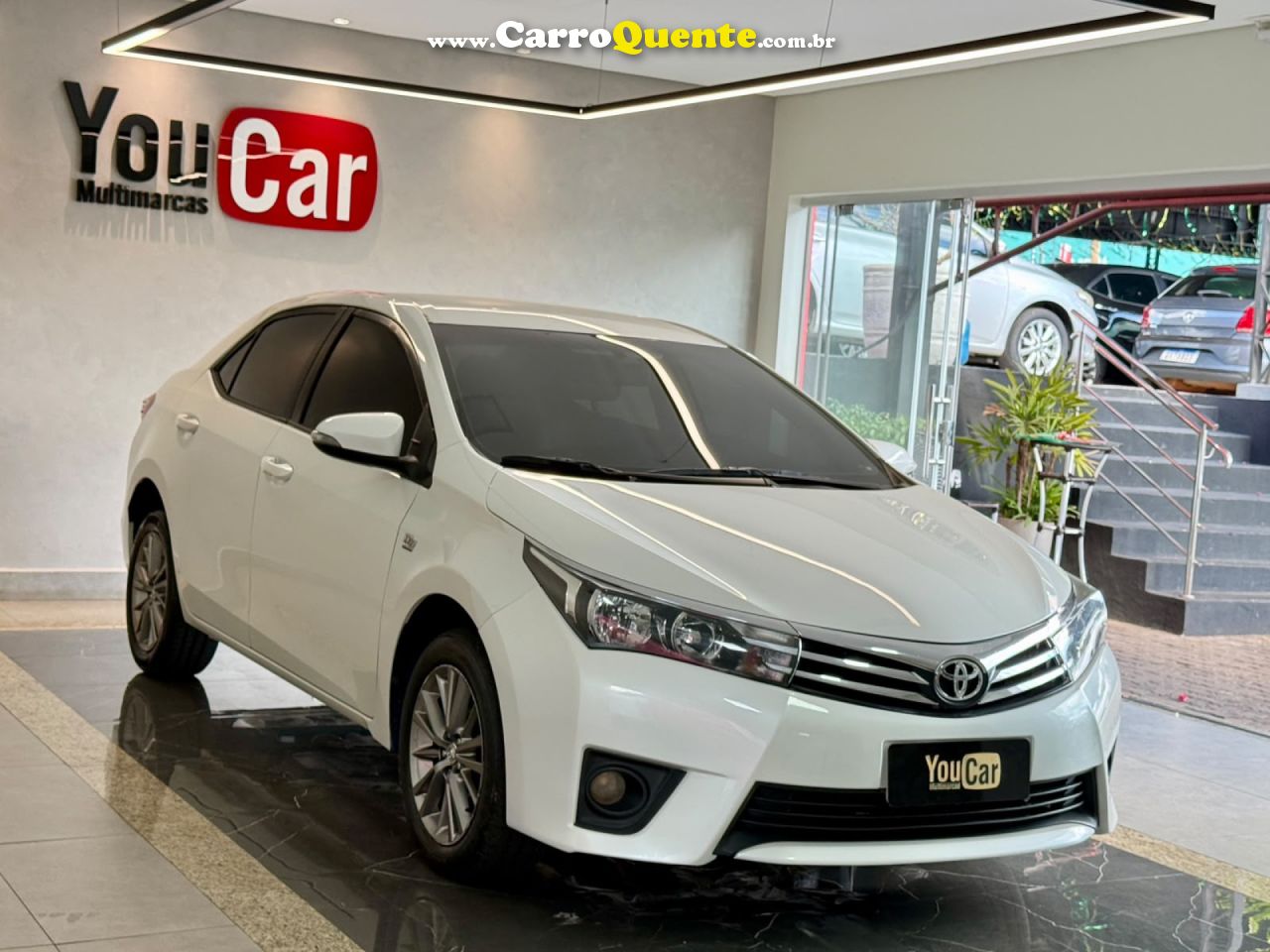 TOYOTA   COROLLA XEI 2.0 FLEX 16V AUT.   BRANCO 2016 2.0 FLEX - Loja