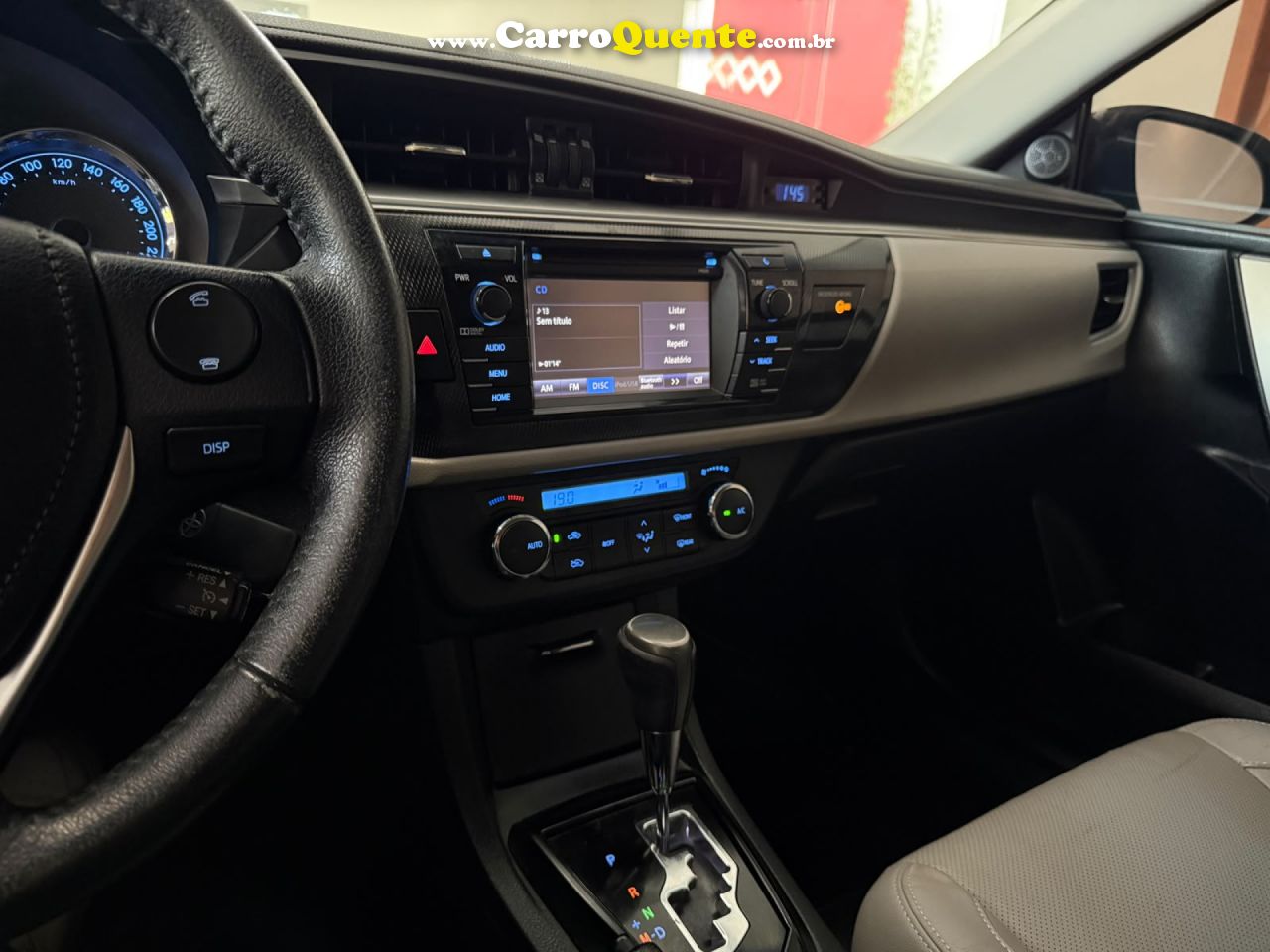 TOYOTA   COROLLA XEI 2.0 FLEX 16V AUT.   BRANCO 2016 2.0 FLEX - Loja