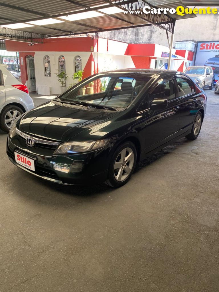 HONDA   CIVIC SEDAN LXS 1.81.8 FLEX 16V AUT. 4P   VERDE 2007 1.8 FLEX - Loja