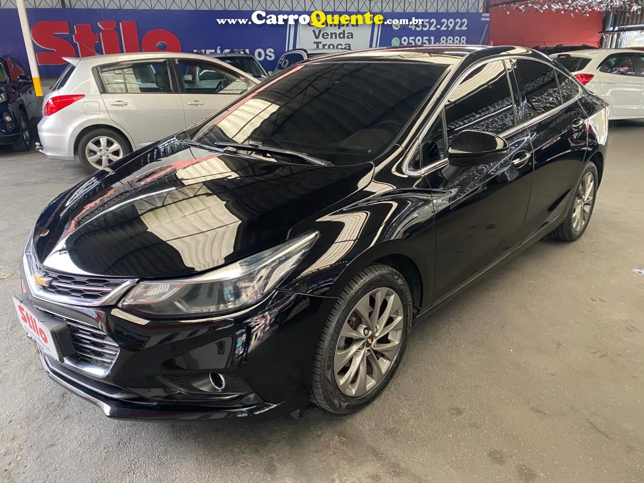 CHEVROLET   CRUZE LTZ 1.4 16V TURBO FLEX 4P AUT.   PRETO 2019 1.4 FLEX - Loja